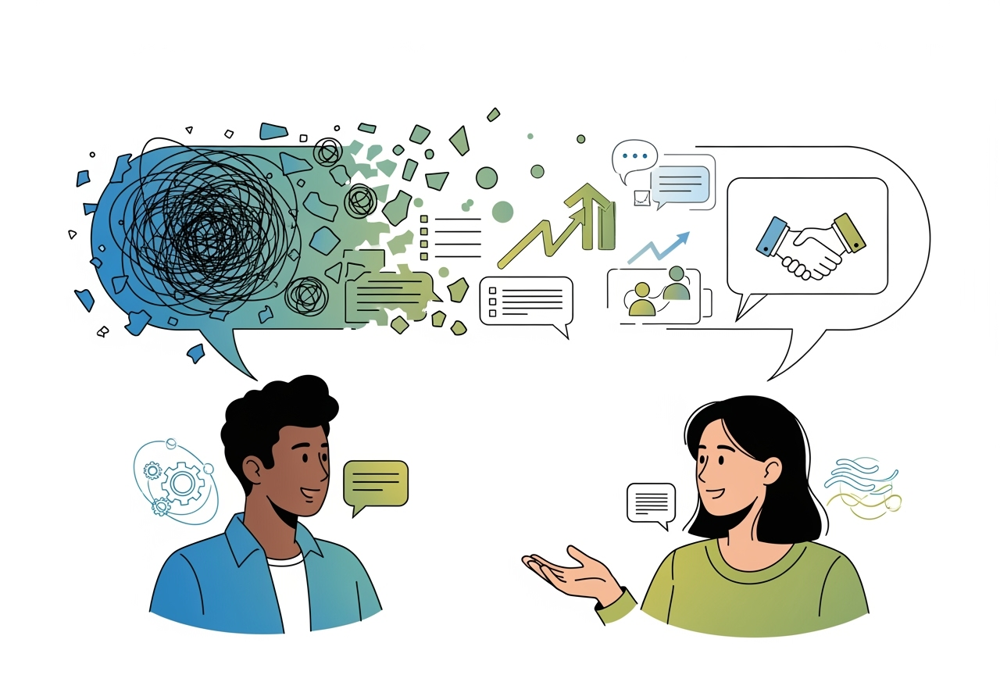 Communication between 2 people